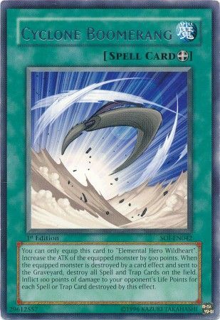 Cyclone Boomerang - SOI-EN042 - Rare - 1st Edition